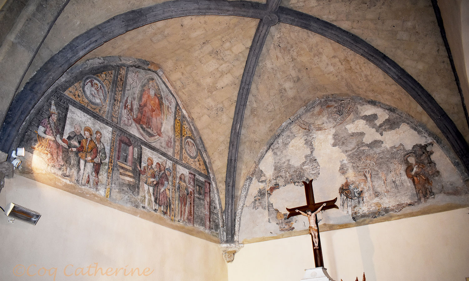 fresque de l'Eglise de Ceillac