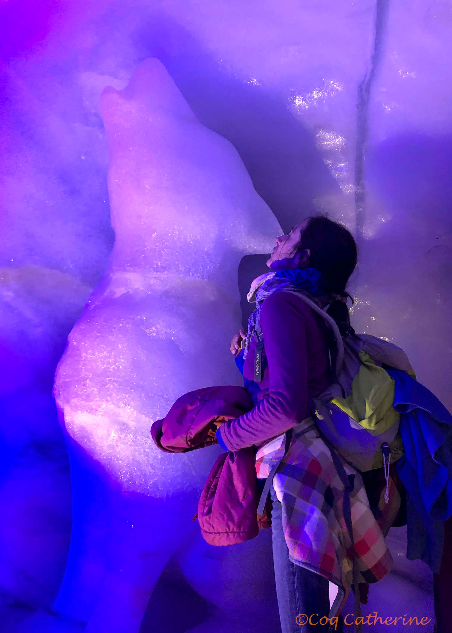 Sculpture de glace de la Grotte de Glace