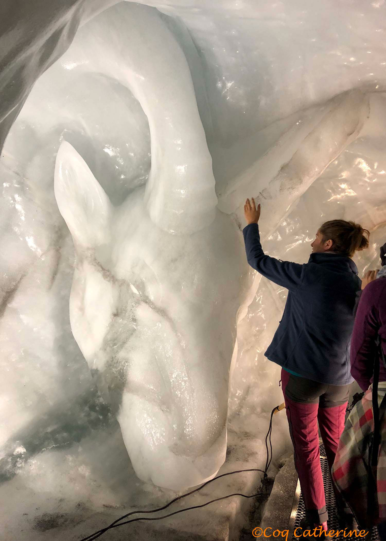 sculpture de glace de la Grotte de Glace